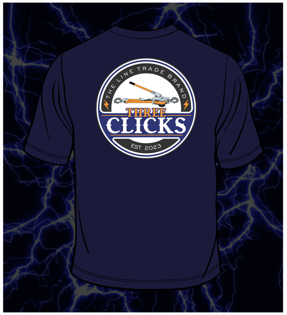 THREE CLICKS OFFICIAL TEE