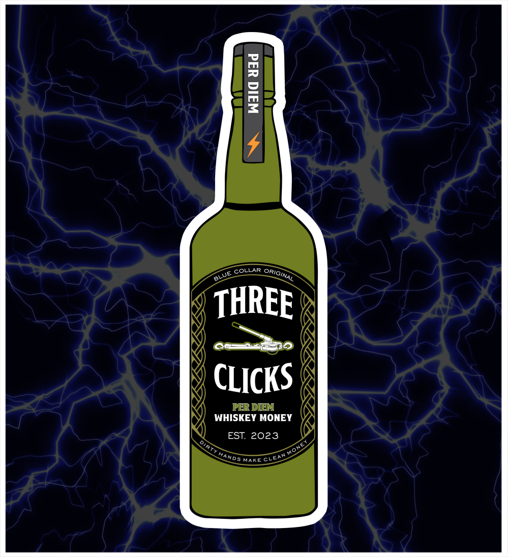 WHISKEY MONEY STICKER