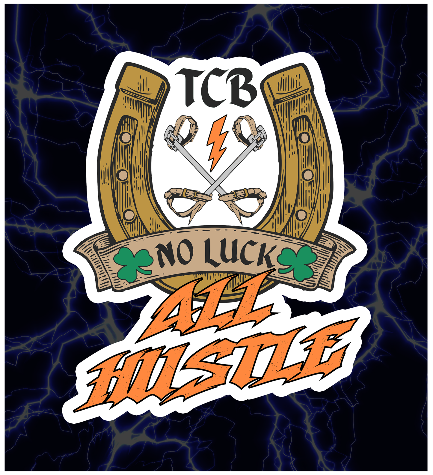 THREE CLICKS - ALL HUSTLE STICKER