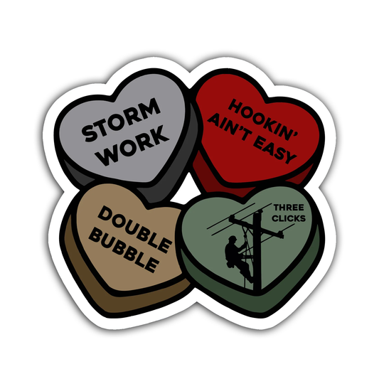 CONVERSATION HEARTS STICKER