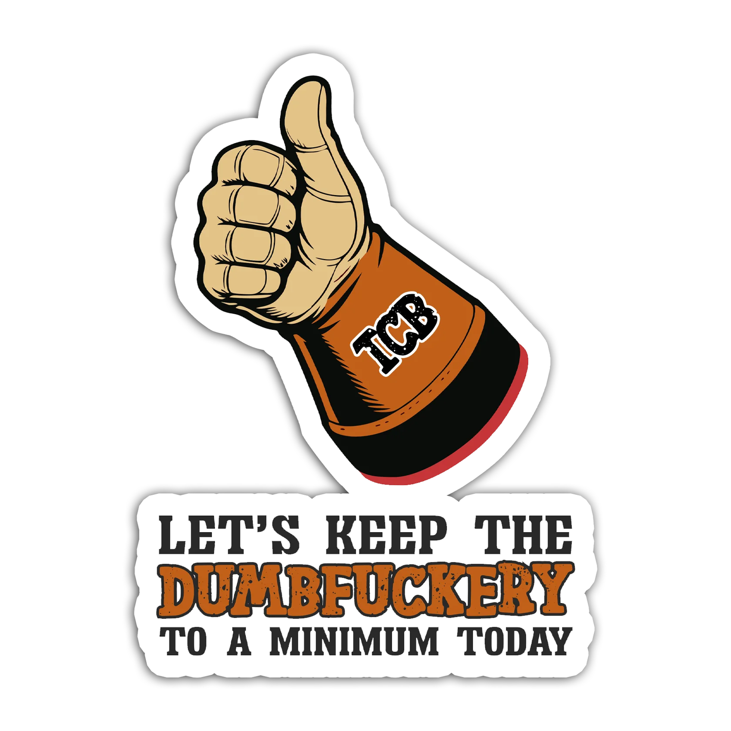 TCB: THUMBS UP STICKER