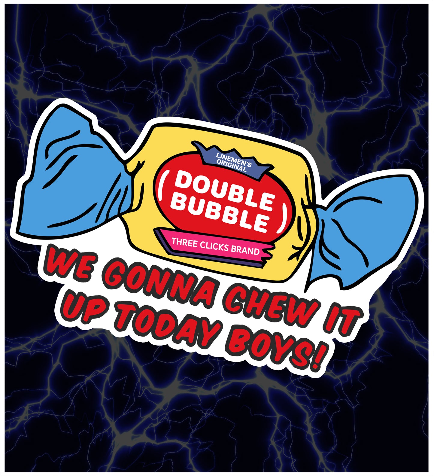 DOUBLE BUBBLE STICKER