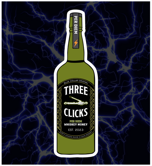 WHISKEY MONEY STICKER