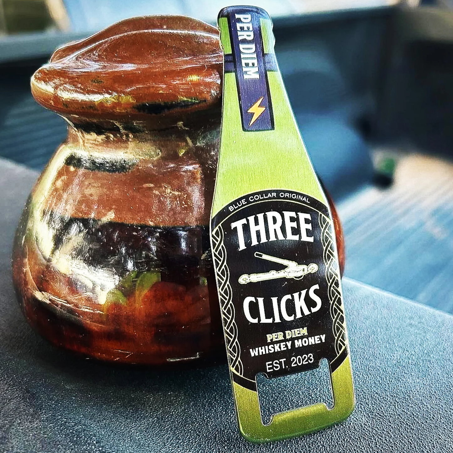 TCB: WHISKEY MONEY BOTTLE OPENER
