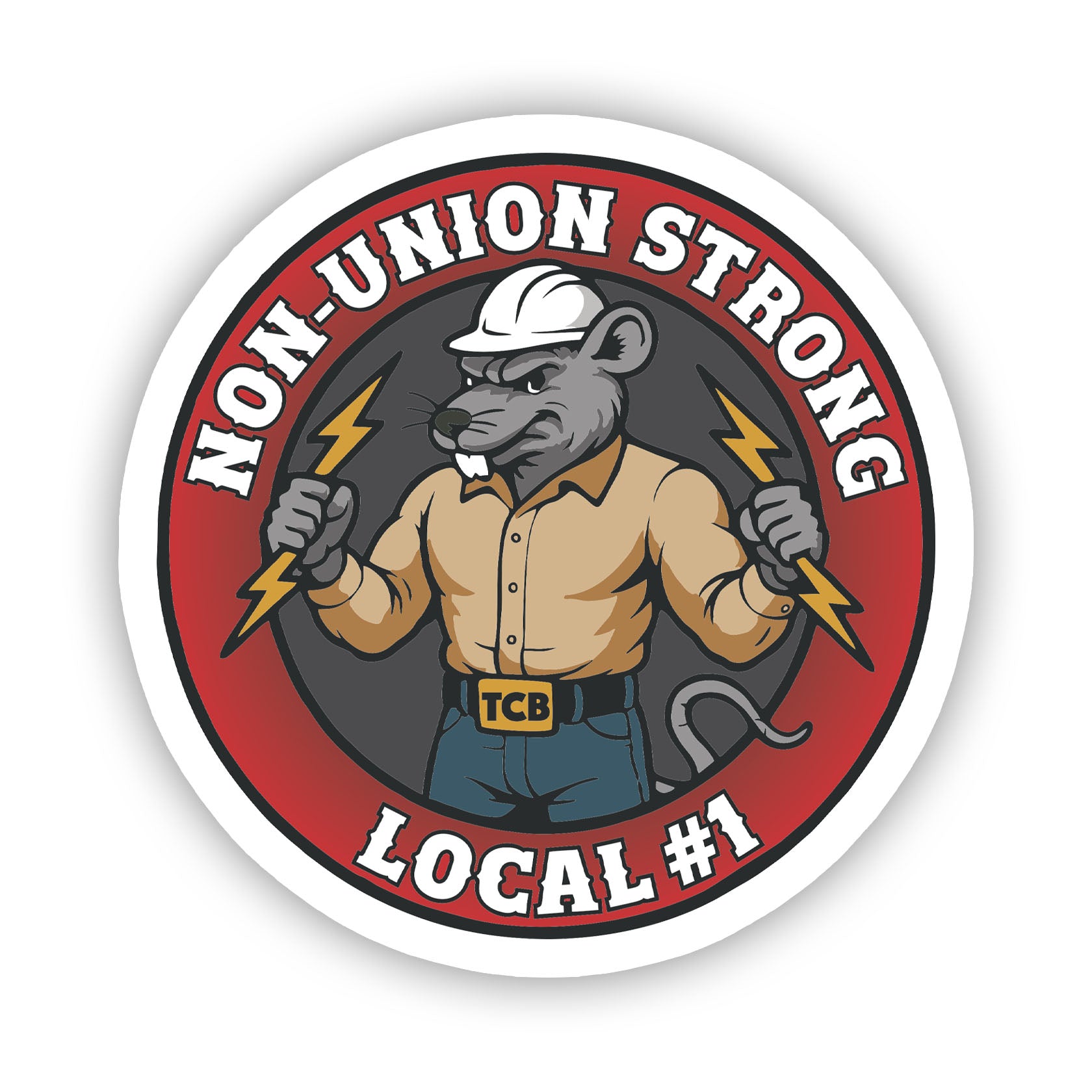 TCB: UNION BUSTER STICKER – SmashGFX, LLC