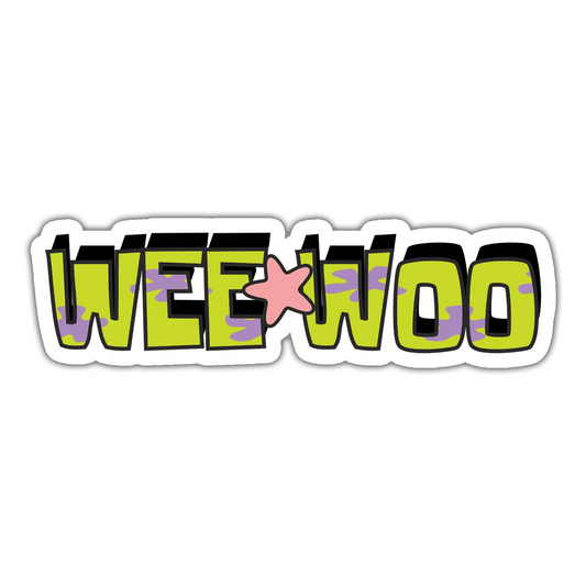 WEE WOO STICKER