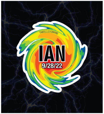 HURRICANE STAMP STICKER
